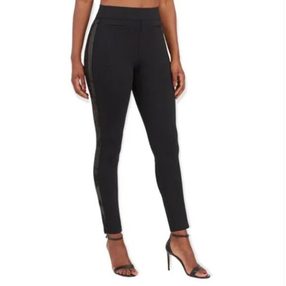 NEW SPANX The Perfect Pant Ankle Sequin Tuxedo Skinny Size Small - Picture 3 of 12